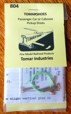 Tomar HO #804 Passenger Car or Caboose Pickup Shoes  (Made in USA)