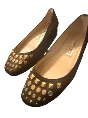 #ad Jimmy Choo Flats Leather Shoes Size 36.5 Made In Italy $81.00