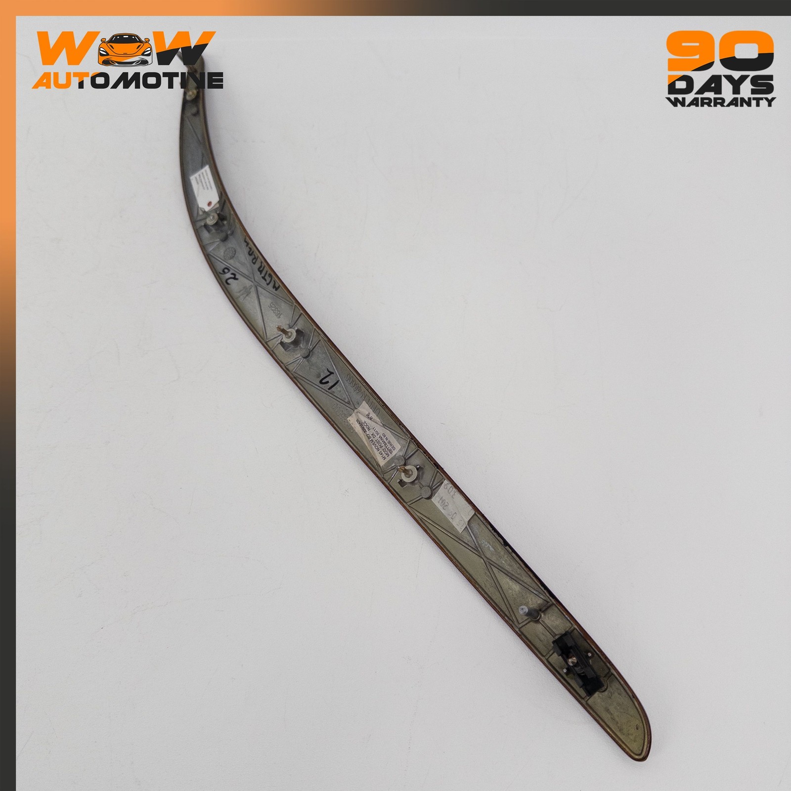 08-19 MASERATI GRANTURISMO S REAR RIGHT PASSENGER SIDE DOOR PANEL TRIM BLACK OEM