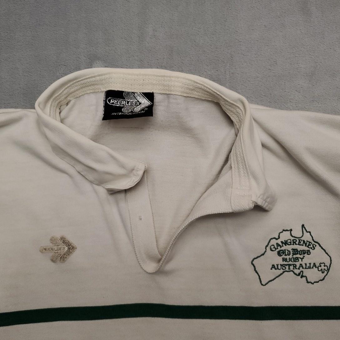 Vintage Peerless Gangrenes Rugby Shirt Mens Large 80s Australia Old Boys image 2