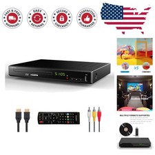 Versatile HD Blu-Ray Player 1080p with USB Input  Coaxial Output - Black