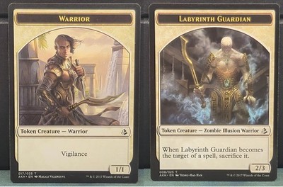 Warrior 017/025 Labyrinth Guardian 008/025 Token Amonkhet Card Game Near Mint