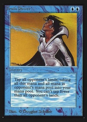 Magic the Gathering International Edition Drain Power RARE NM MTG (IE)