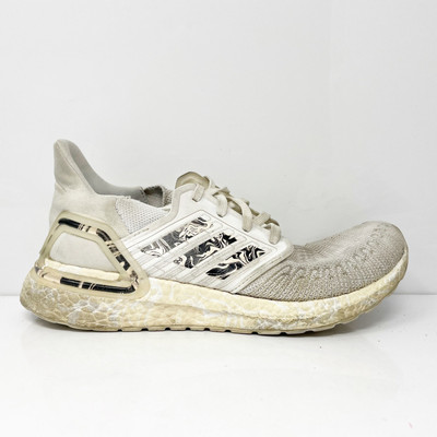Adidas Womens Ultraboost 20 FW5721 White Running Shoes Sneakers Size 8