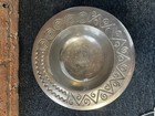 Decorative Pewter bowl  brass base India Centerpiece Fruit bowl Display dish — photo 7