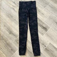 SPANX Black Camo Look At Me Now Seamless Tummy Control Leggings Women s Size S P