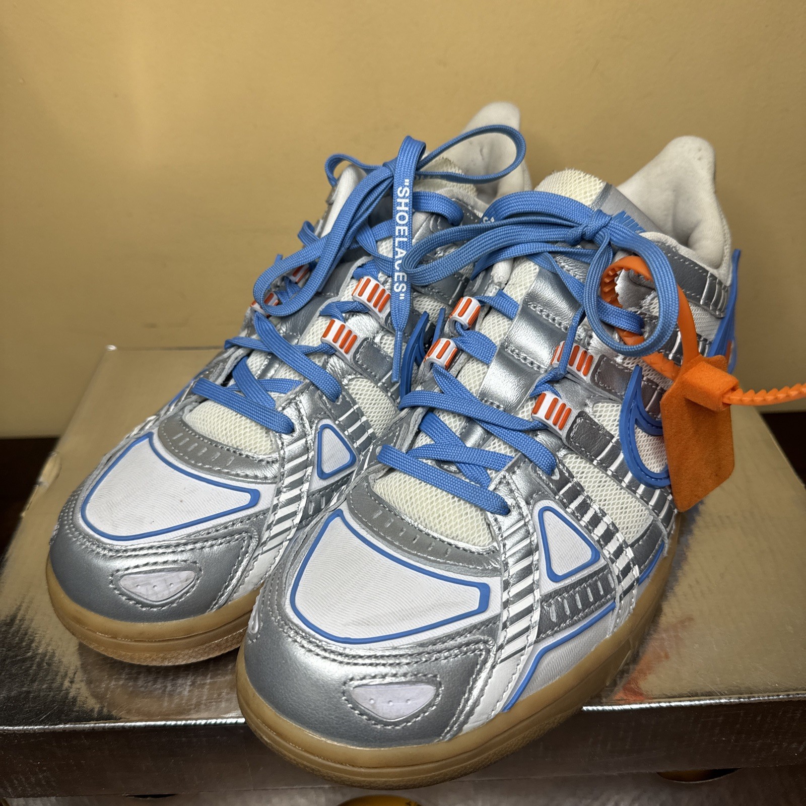 OFF WHITE X NIKE Off White x Nike Air Rubber Dunk University Blu UNC Taglia 9 5