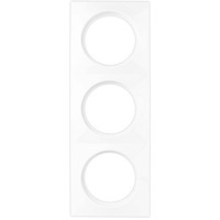Steckdose Lichtschalter Rahmen Rev Radius 3-Fach Weiß, Kunststoff, Modell-Nr