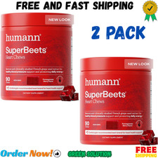 Humann SuperBeets Heart Chews, Pomegranate Berry 90 ct. pack of 2 