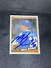 Michel Goulet 1984-85 Topps #153 Quebec Nordiques Auto Autographed Signed Card
