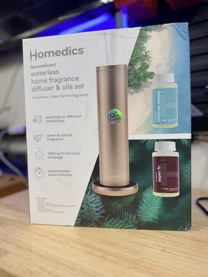 HOMEDICS SereneScent waterless home fragrance diffuser open box