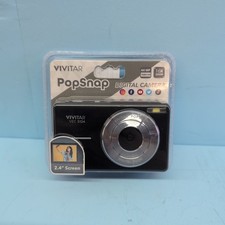 Vivitar VECS124 Popsnap 44MP Digital Camera 16X Zoom 1080p Micro SD Black