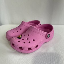 Crocs Youth Girls Size 1 Pink Classic Crocs