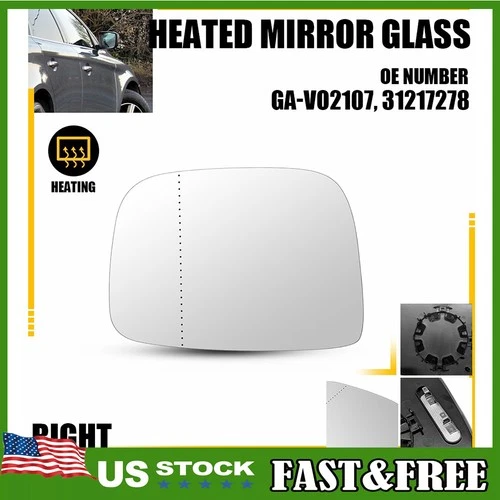 Mirror Glass for VOLVO XC60 2010 2011 2012-2017 Passenger Right RH Side 31217278
