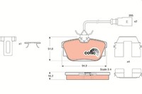 1 X Bremsbelagsatz BremsbeläGe TRW GDB1326 FüR VW Seat
