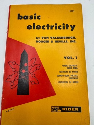1954 Basic Electricity Volume 4 By Van Valkenburgh Nooger & Neville Rider