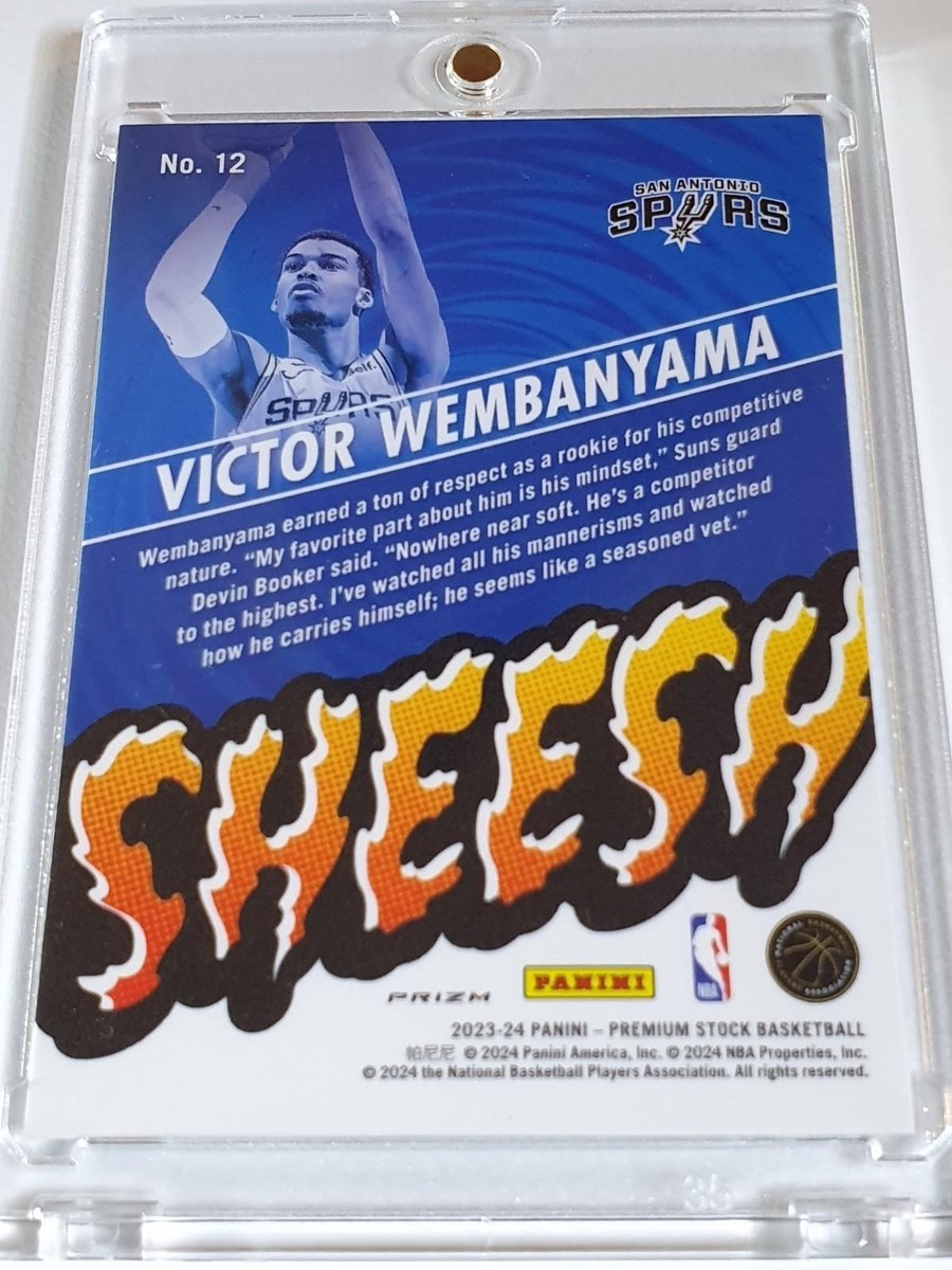 2023 Panini NBA Hoops Premium Stock Victor Wembanyama #12 SILVER