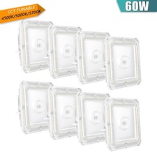 8Pack LED Canopy Lights Fixture with Photocell 60W Gas Station Light 4500k-5700K