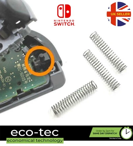 3x Button Trigger Springs ZL L ZR R For Nintendo Switch Joy-con Controller