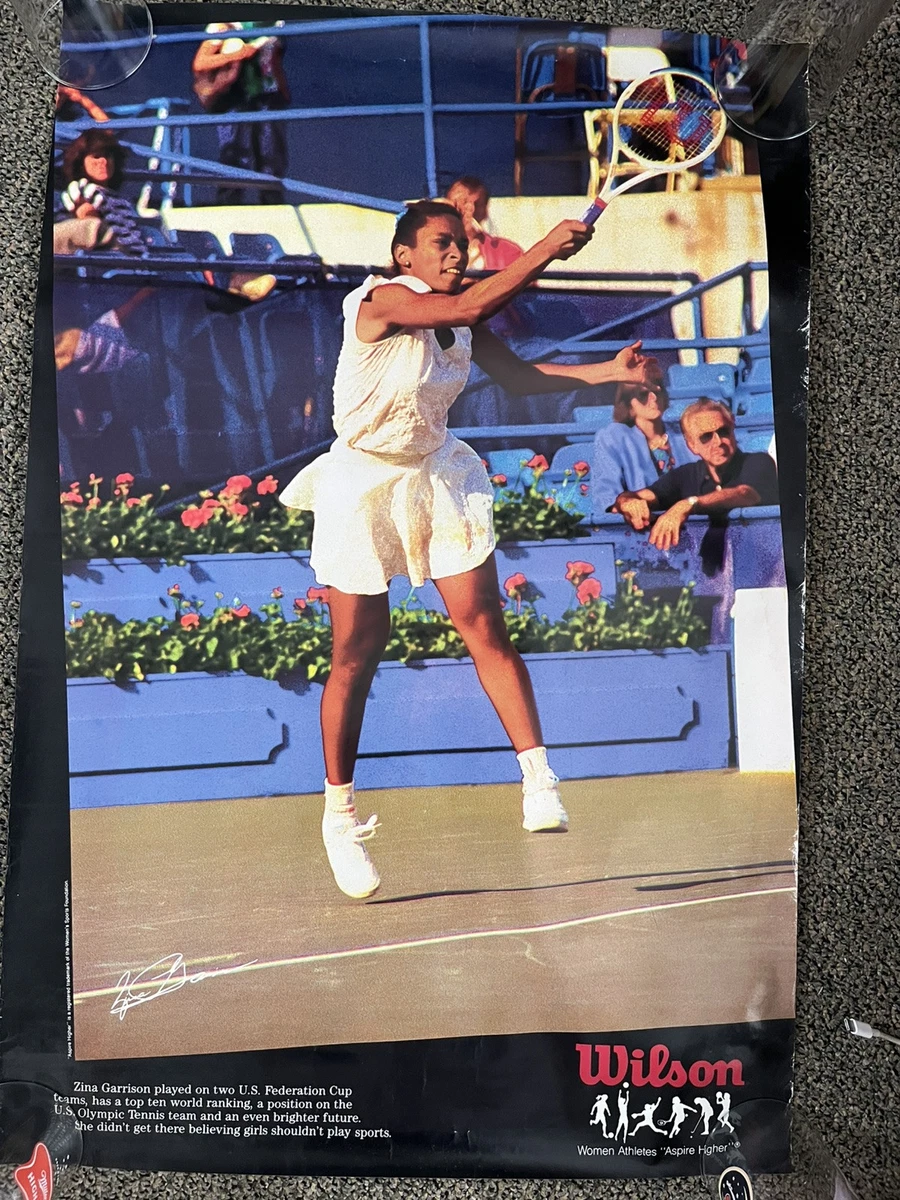 Vintage Tracy Austin Tennis Poster & Biography - 1982 Original