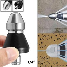 1/4'' Sewer Jetter Nozzle Pressure Washer Drain Cleaner Pipe Jetter Nozzle Tool