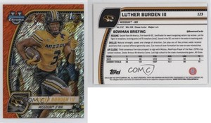 2024 Bowman U Chrome Orange Shimmer Refractor /25 Luther Burden III #123
