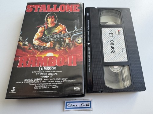 Rambo II (2) La Mission (Hengst) - VHS Kassetten - FR - 1986 - Delta Video