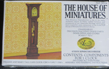 VINTAGE THE HOUSE OF MINIATURES WILLIAM AND MARY TALL CASE CLOCK #40018 SEALED