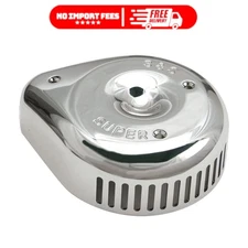 S&S Chrome Slasher Air Cleaner Cover Fits Harley Super E & G Carb EFI Teardrop