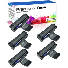 5PK Black ML1610 ML-2010 Toner Cartridge for Samsung ML-1620 ML-2015 ML-2571N
