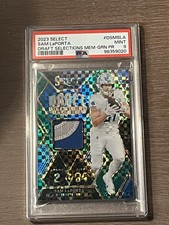2023 Panini Select Draft Selections SamLaPorta #DSM-SLA Green Prizm /5 (MEM, RC)