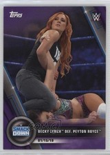 2020 WWE Women's Division SmackDown Purple 19/99 Becky Lynch Peyton Royce #4 0v0
