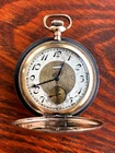Clean 1928 Elgin 12 Size 15J Grade 315 Gold-Filled Hunter Case Deco Runs Great!