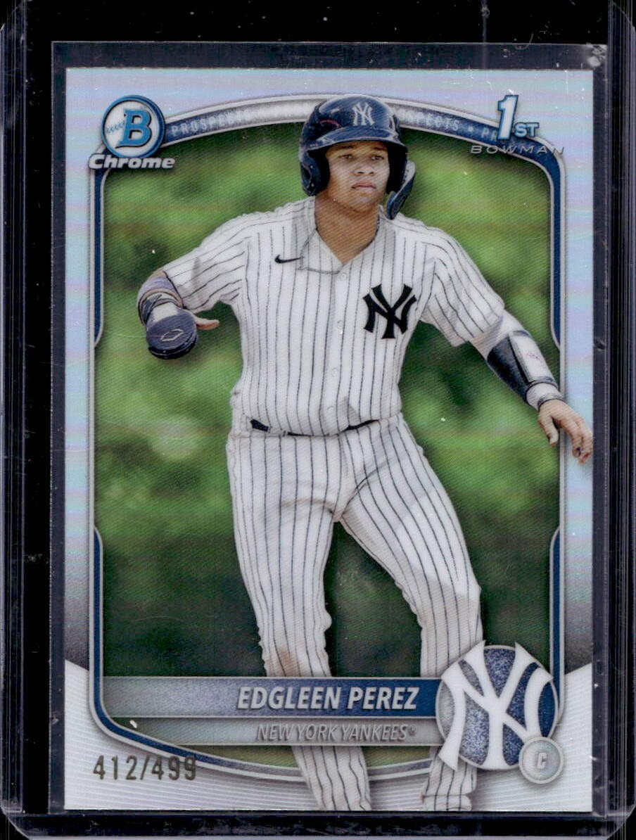 Edgleen Perez 2025 Bowman Chrome #BCP-80 Refractor /499