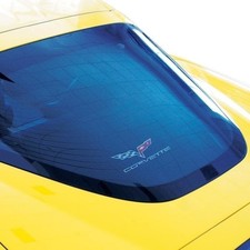 C6 Corvette Rear Cargo Shade With Logo Flag 2005-2013