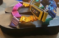 Kurt Geiger London Mini Orion Metallic Strappy Sandals Big Girl Size 2/33