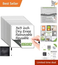 Dry Erase Sticky Notes 3x3 Reusable Whiteboard Stickers List Labels Reminders