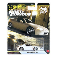 Hot Wheels Premium Fast & Furious Die-Cast Metal - 1994 Honda Del Sol 3/5