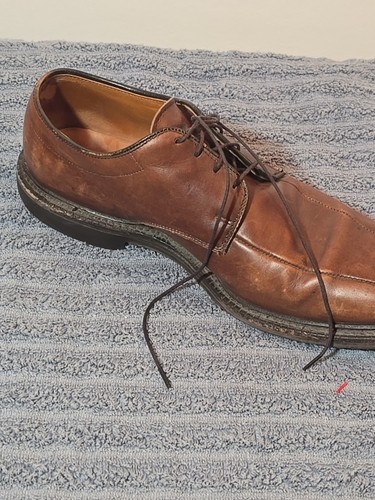Allen Edmonds Sz 7.5D Shoes Warren Bicycle Toe Blucher Oxford Brown Leather 2292 - Picture 6 of 11