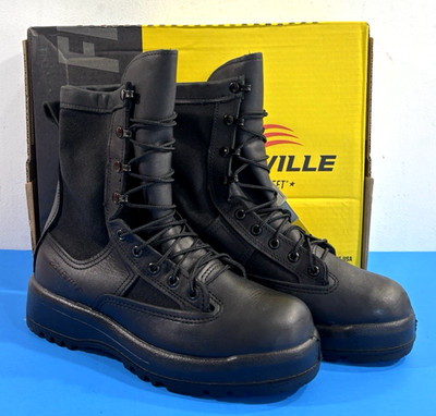 NIB 6.5 REGULAR BELLEVILLE WATERPROOF GORE-TEX DUTY BOOTS 700V BLACK