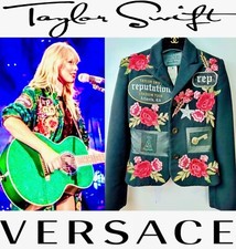 Versace Taylor Swift Rep Era Concert Costume Patch Jacket 36 38 0 2 Girl XS S M