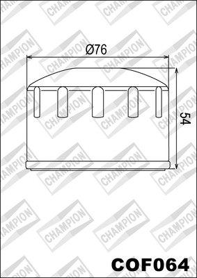 2010 COF064 CHAMPION BMW R1200 HP2 Sport 1200 oil filter	