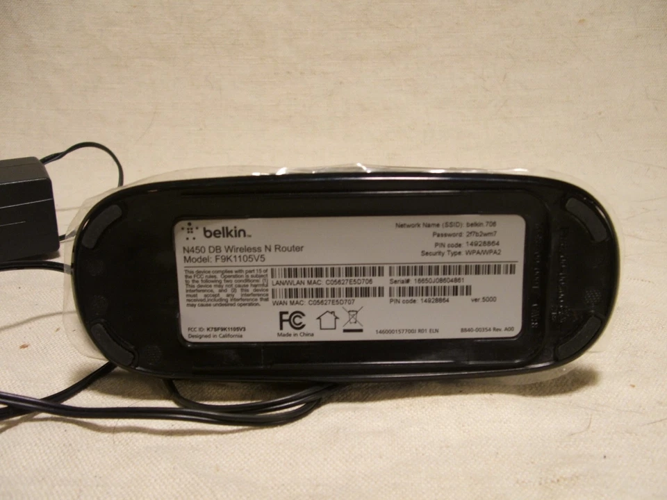 Belkin N450 DB Wireless N Router Model F9K1105V5 Wi-Fi - Image 2 of 4