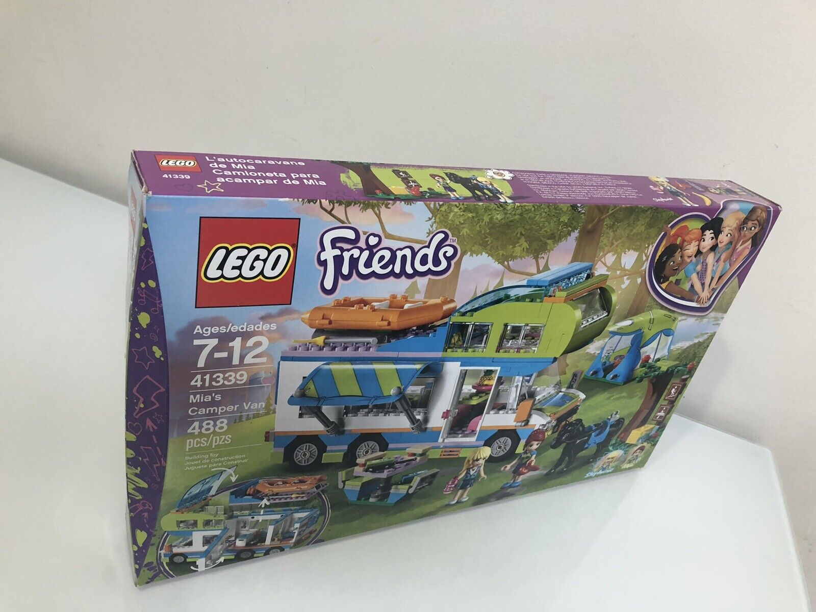 LEGO Friends Mia's Camper Van 41339 Building Set (488 Pieces) - New NIB HTF