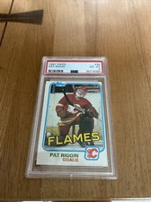 1981 Topps Hockey #30 - Pat Riggin - Calgary Flames - RC ROOKIE PSA 4