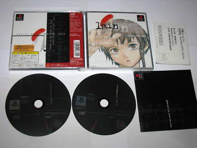 Serial Experiments Lain RARE Mihonban Playstation PS1 Japan +reg