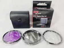 Ritz Gear 3 Pc. Digital Filter Set for 58MM Video & Lenses - UV, CPL & FL-D