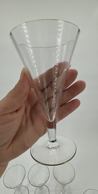 VTG Set Of 11 ROGASKA CRYSTAL Champagne Flutes Sherbet Wine Glasses Signed 5.60 