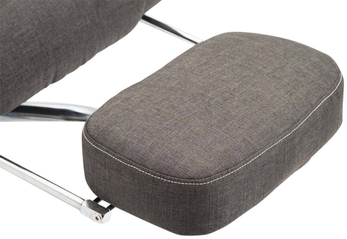 Fauteuil De Bureau Ergonomique Pacific - Tissu Et Métal - Réglable En Hauteur Et Pivotant - Marque CLP