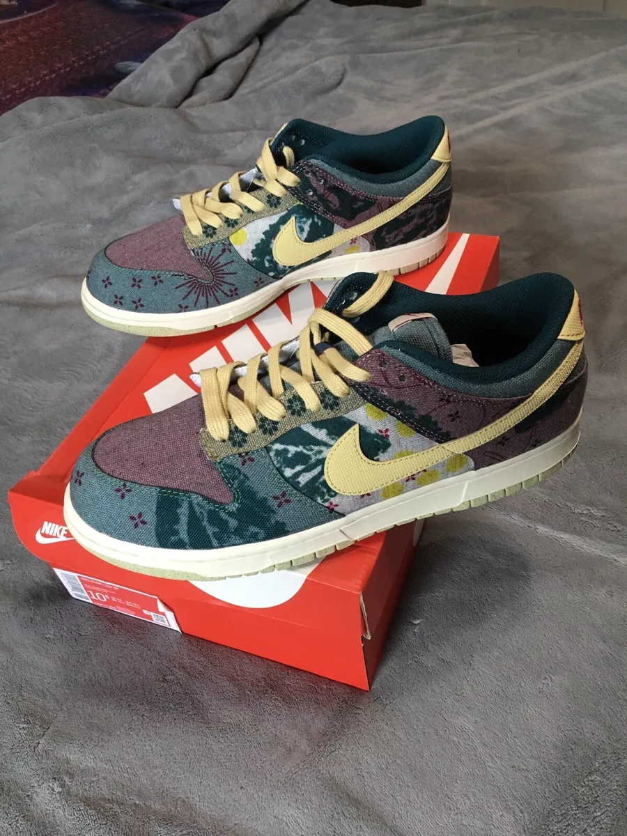 Nike Dunk Low Community Garden - Size 10.5 - CZ9747-900 - BRAND